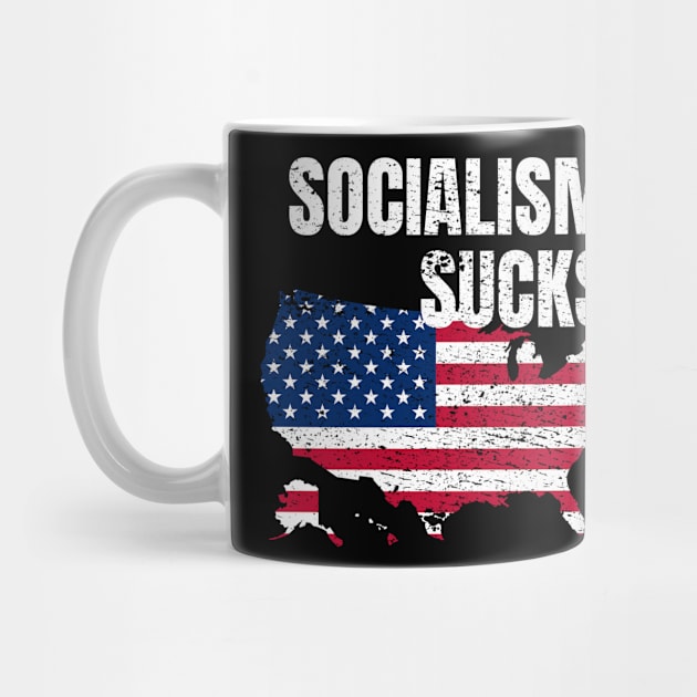 Socialism Sucks Anti Socialism Pro Capitalism by Crazy Shirts